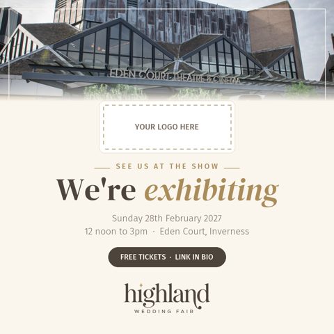 We're exhibiting square post with logo space