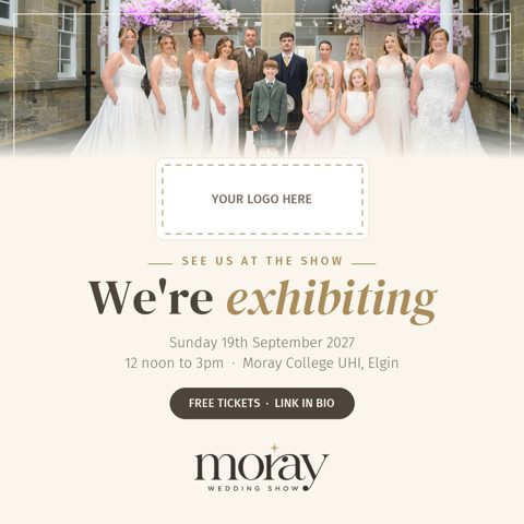 We're exhibiting square post with logo space