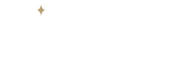 Highland Wedding Fair logo, White with gold sparkle