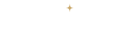 Moray Wedding Show logo, White with gold sparkle